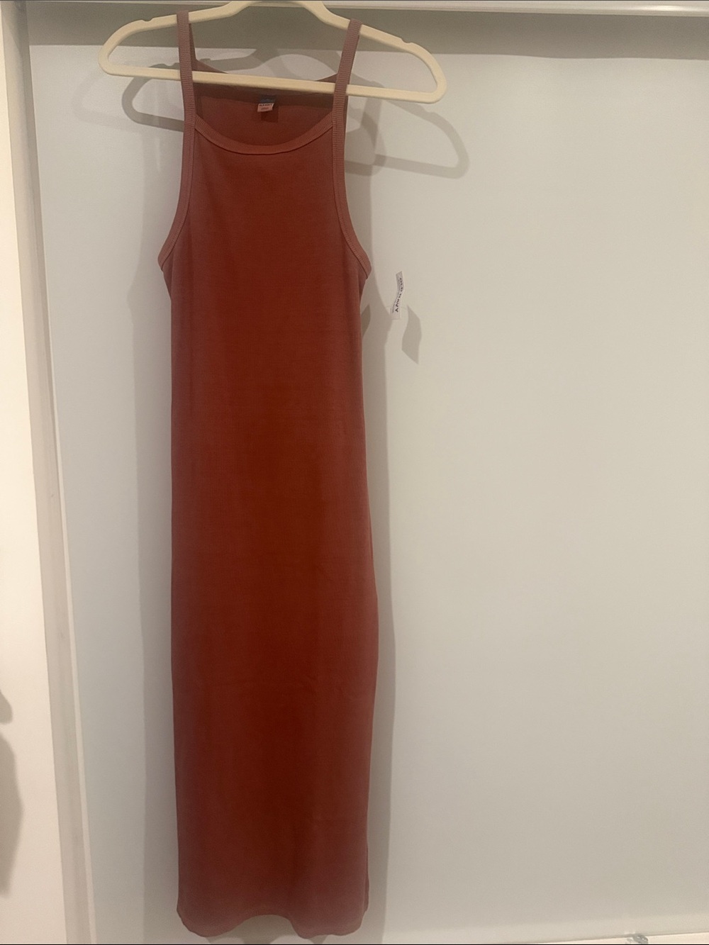Old Navy Rust-Red Sleeveless Maxi Tank Dress